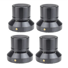 Speaker Isolation Stand Lead Alloy Adjustable Tray Pad Ceramic  Foot Speaker Stand Isolation Feet Spike Black