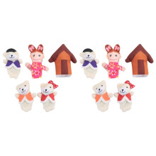 Lot of 10 Pcs Finger Puppets Fairytale Fairy Tale Goldilocks and Three Bears