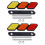 2X Tri-Color Front Grille Badge Emblem for  Tacoma 4Runner Highlander RAV4 1