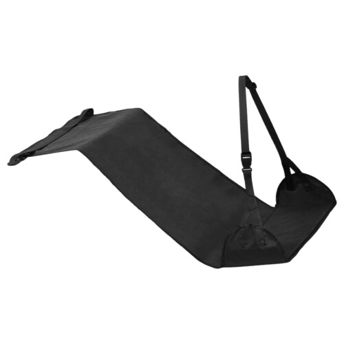 Adjustable Foot Hammock Travel Essentials Plane Leg Rest-Black
