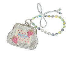 Fashionable Polkas Dot Texture Keychain Money Pouch-4