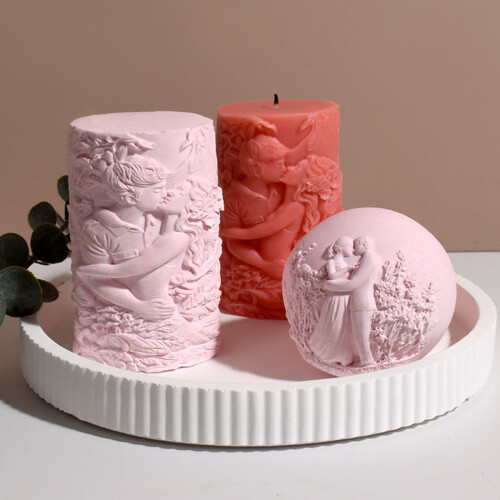 Star Pattern Candle Silicone Mould Easy Releases-ball couple 2