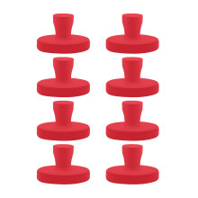 Set of 8 Mini Magnetic Holders Clips For Securing Parchment-Red