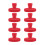 Set of 8 Mini Magnetic Holders Clips For Securing Parchment-Red 1