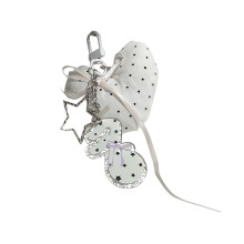 Stylish Leather Phone Lanyard With Alloy Charm For Handbag-A