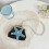 Contemporary Polkas Dot Patterned Keychain Purse Stylish Key-1 7