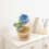 Artistic Crocheted Rose Displayed In Elegant Knitted Vase-Red 6