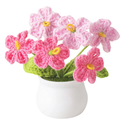 Gehäkelte Blumen, handgemachte gestrickte Lavendelblume für-1