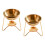 Multipurpose Stainless Steel-Third line gold golden bowl 1