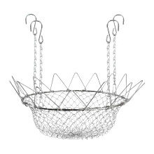 Decorative Steel Planter Support With 4 Clip On Chain-1 pack