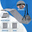 Adjustable Foot Hammock Travel Essentials Plane Leg Rest-Black 6