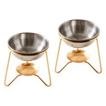 Stainless Steel Bowl Essential Oil-Third line gold silver bowl