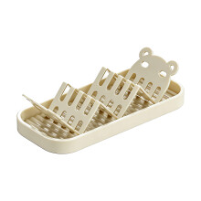 Porte-savon antirouille moderne en forme de W avec-Blanc laiteux