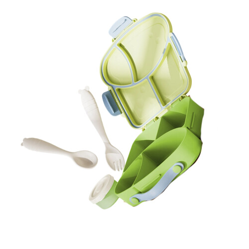 Récipient de préparation de repas pour enfants avec-Vert