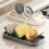 MultiPurpose W Shape Soap Stand Soap Shelf For Wet-Gungrey 3