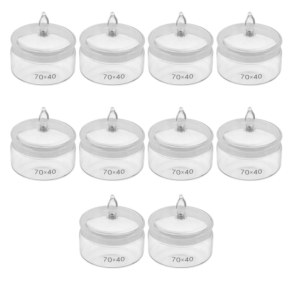 10Pcs Flat Weighing Bottles 70X40 Capacity, Laboratory Watch 7695000973169