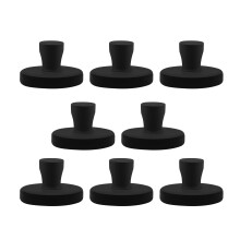 8Pcs Silicone Magnetic Clips To Hold Air Fryers Liners-Black