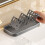 Modern W Shape Soap Holder Rust Proof Soap Dish with-Gungrey 6