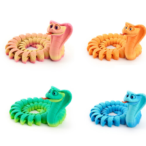3D-geprinte Crazys Cobra's, flexibele gewrichten Gelede-C2 1