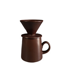 Artisanal Crafted V 60 Coffee Brewer Ceramic Materials-512 E.