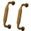 2Pcs Drawer Pulls Zinc Alloy-Antique bronze 76 distance 1