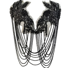 Rhinestones Fringe Applique Embroidered Sequins For-No. 2