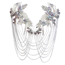 Embroidered Beaded Patches For Wedding Dress Evening Gown-No. 3