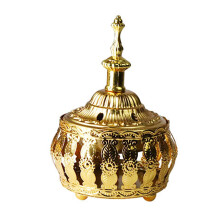 Middle East Metal Bakhoors Incenses Burners with Cover-Design 3