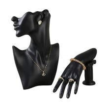 2 Pieces Handcrafted Resin Jewelry-Black Pay your hand