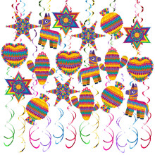 Colorful Accessories Paper And PVC Spirals Hanging Ornament For