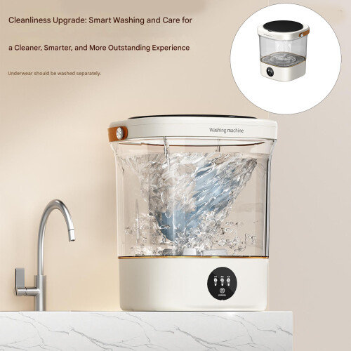12L Washing Machine Big Capacity with Clothes Spin Dryer-White 2