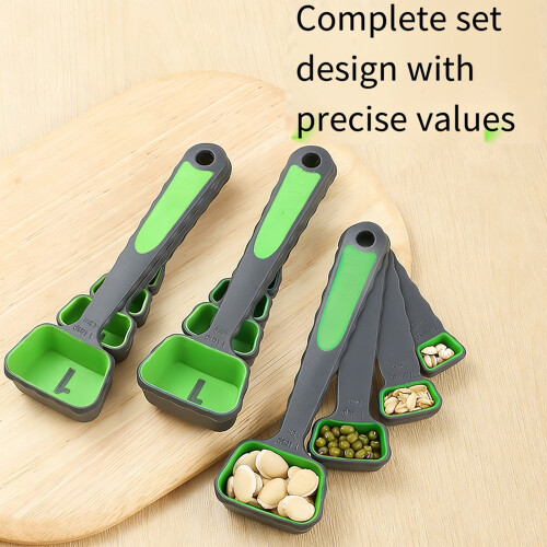 Nonstick Colorful Foldable Silicone Measuring Cup And Spoon-2 2