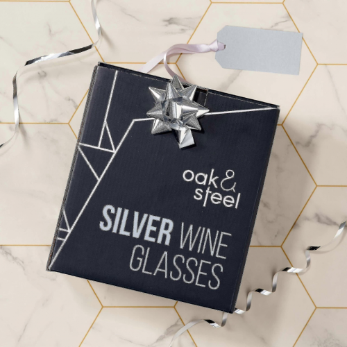 Elegant Stainless Steel Wine Glasses Silver - Robust & Unbreakable-4pc 2
