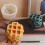 Waffelförmige Silikonform, detailliertes Design für Duftkerzen, 5