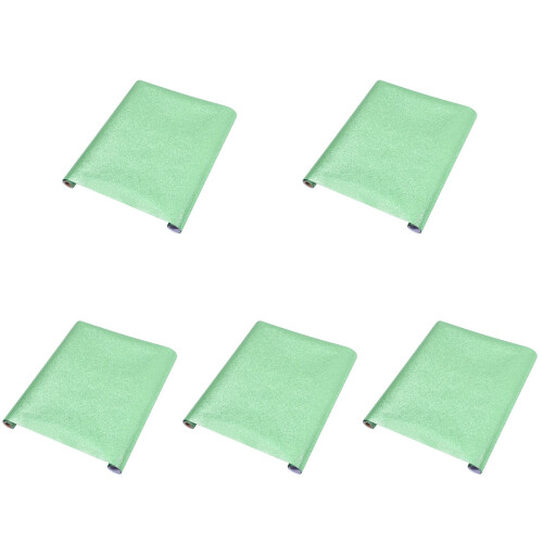 5 Wandaufkleber PVC Glitzer Hellgrün Selbstklebend Für