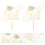 2Stk Goldene Kuchenstecker Abschlussfeier Party Cake Topper 2