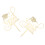 2Stk Goldene Kuchenstecker Abschlussfeier Party Cake Topper 3