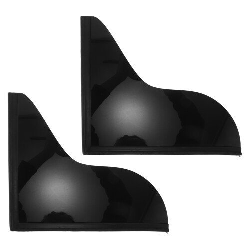 2Pcs Black Acrylic Sink Splash Guard for Kitchen and Bathroom Use