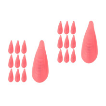 16Pairs Plastic Suit Hanger Shoulder Protectors Pink for Closet Care