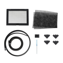 1Set Aquarium Anti-Jumping Net Cover Magnetic Mesh Lid Black PVC