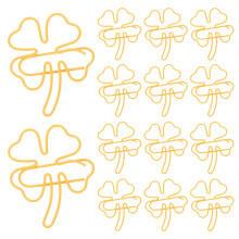 40Pièces Clips Métal Décoratifs Trèfle Pour Fête Saint Patrick