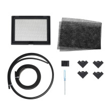 1Set Black Magnetic Fish Tank Lid with Feeding Window PVC Rubber Cover