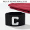 6Pcs Stretchable Black Elastic Captain Armbands for Football Training 6