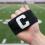 6Pcs Stretchable Black Elastic Captain Armbands for Football Training 8