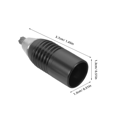 2Pcs Quick-Fit Trekking Pole Replacement Tips Aluminum Steel Black 1