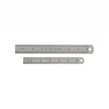 Lineal aus Edelstahl – Set mit 6" und 8" – Metalllineal mit Zoll- und Zentimeterangaben – Lineale aus Edelstahl für metrische und imperi