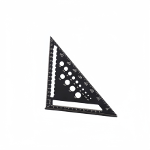 Inclusief 14 soorten boorgaten, een 7-inch driehoekige liniaal en timmermansgereedschap van aluminiumlegering.