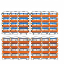 48 scheermesjes met 5 lagen, compatibel met Fusion 5 gezichtsscheerapparaten, etui voor mannen