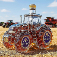 Whiskyflaske traktorformet 10 oz nyhed kreativ traktortema tom flaske