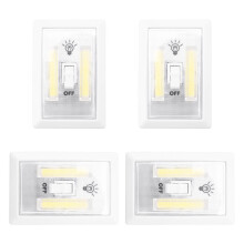 4er-Pack Schranklichter, Batteriebetriebene Wasserhahnlichter, Superhelle Schalterlichter, Wandmontage, Beleuchtung Unter Schränken